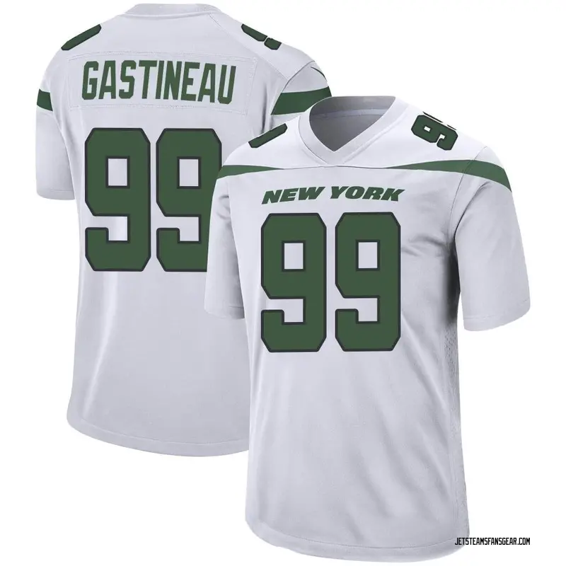 Men's New York Jets Mark Gastineau Spotlight White Game Jersey By Nike