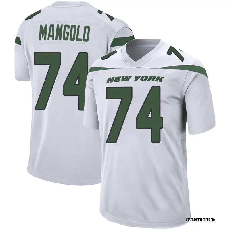 Men's New York Jets Nick Mangold Spotlight White Game Jersey